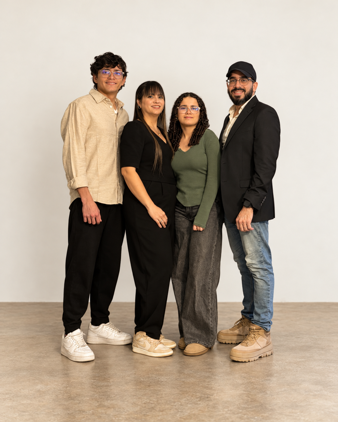 La familia Ortiz Quiñones: Francisco, Elba, Francisco Jeriel y Camila Isabelle